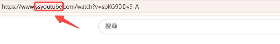 在 YouTube 網址中加上 ss