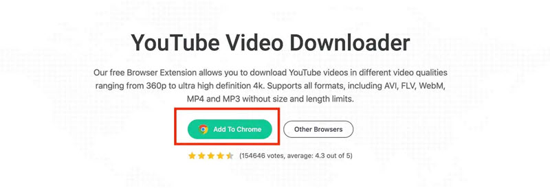 添加 YouTube Video Downloader 擴充套件