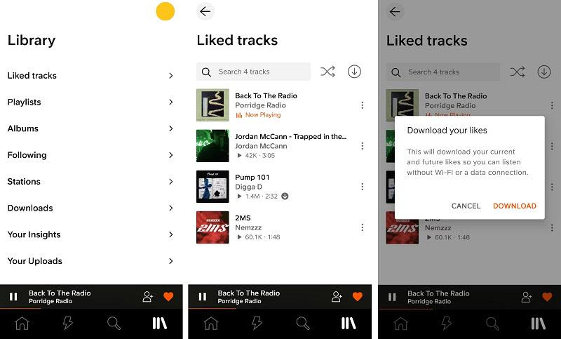 手機 SoundCloud 下載歌曲離線聽