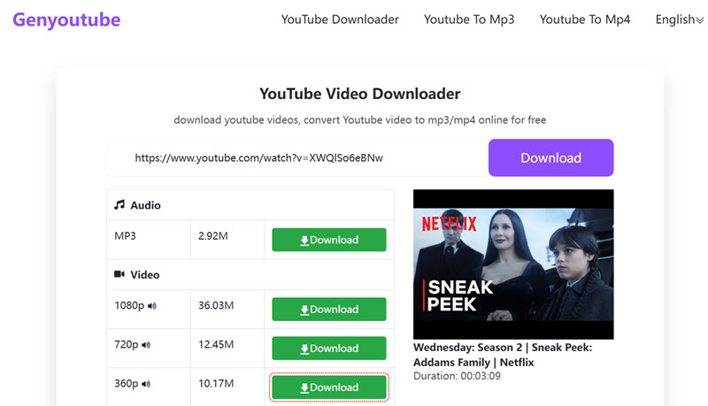 Genyoutube 免安裝下載 YouTube 程式
