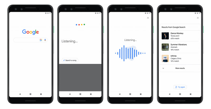 Google APP 線上識別搜尋音樂