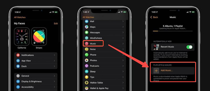 iPhone 同步音樂到 Apple Watch