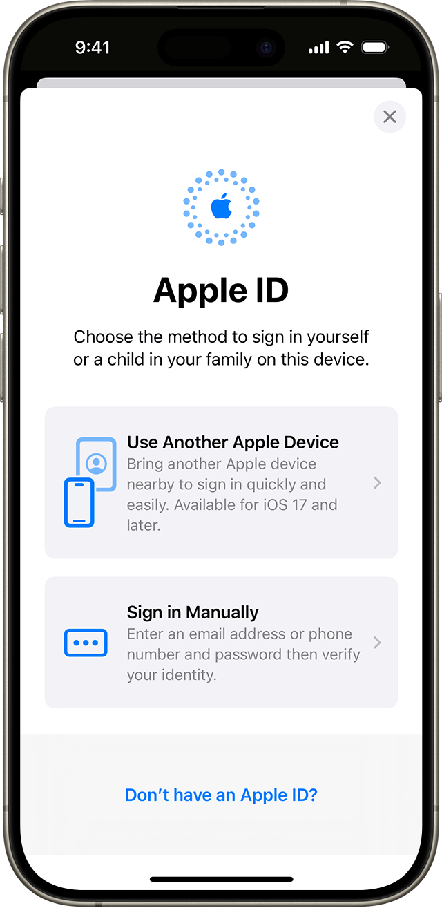 重新登入 Apple ID