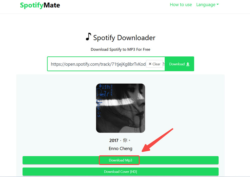 SpotifyMate 線上下載 Spotify 音樂