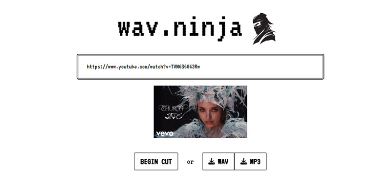 WAV.Ninja 線上 YouTube 轉檔 WAV 工具