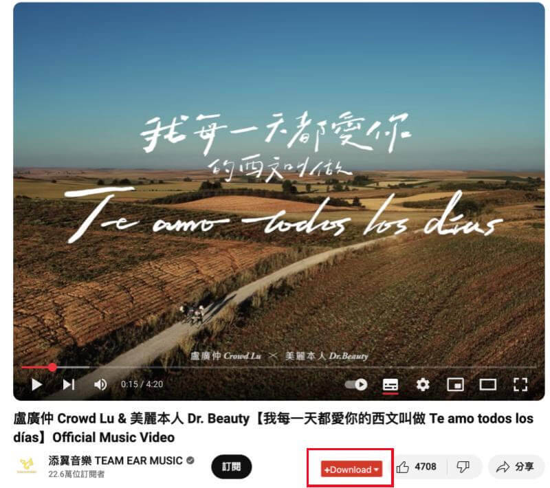 YouTube Downloader 瀏覽器擴充