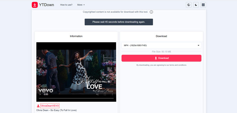 YTDown 線上下載 YouTube 影片網址