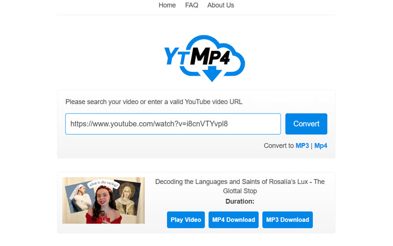 YTMP4 線上 YouTube 下載抓片工具